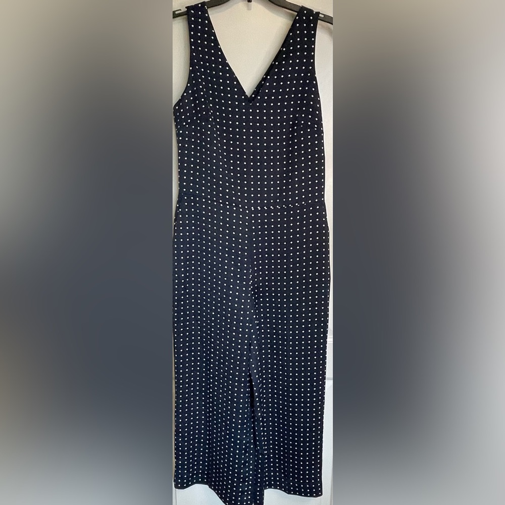 Banana Republic Sleeveless Blue and White polka-dot Romper size 4
